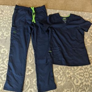 Nwot Landau ProFlex Scrub Set